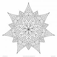 Geometric design coloring pages