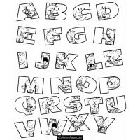 A z alphabet coloring pages