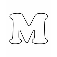 Letter m coloring pages