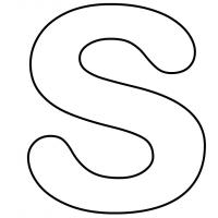 Letter S coloring pages