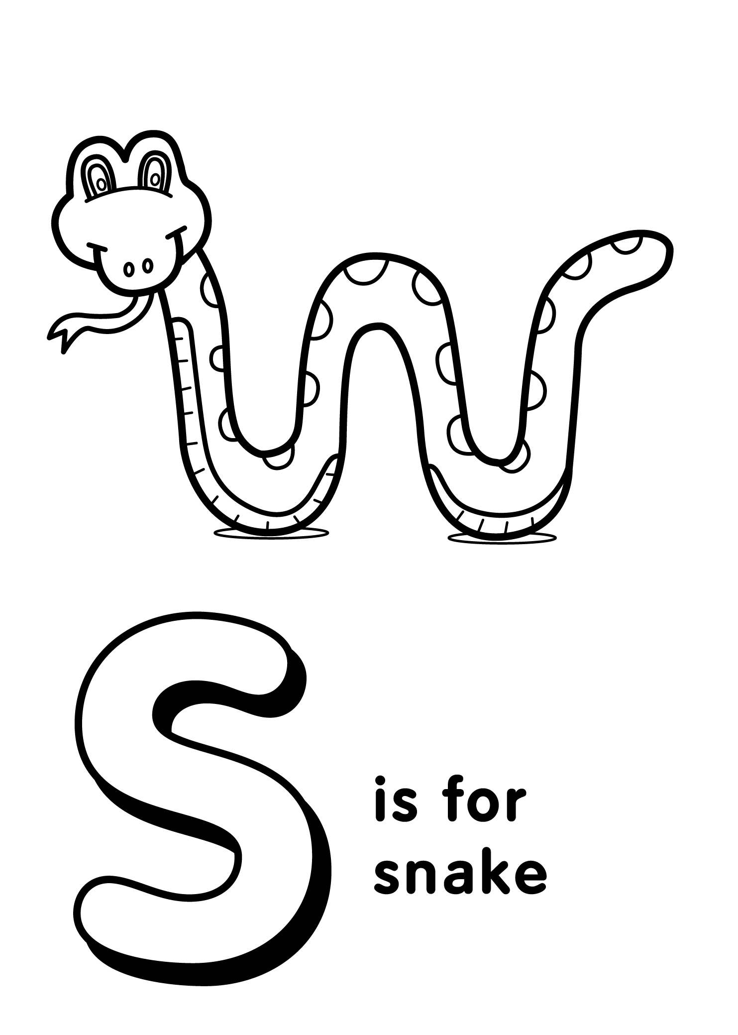 Letter S Coloring Pages