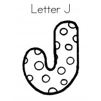 Letter J coloring pages