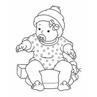 Baby shower coloring pages