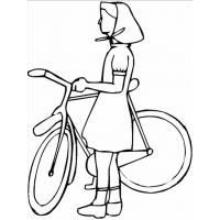 Bicycle coloring pages
