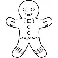 Gingerbread man coloring pages