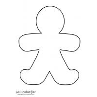Gingerbread man coloring pages