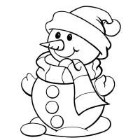 Snowman coloring pages