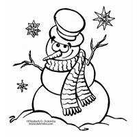 Snowman coloring pages