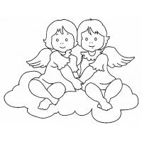 Angel coloring pages