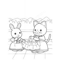 Calico Critters Coloring Pages