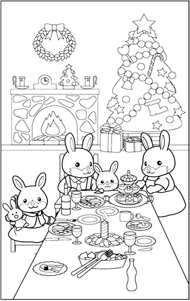 Calico Critters Coloring Pages to download and print for free