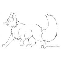 Warrior cat coloring pages