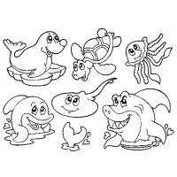 Sea life coloring pages