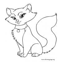 Cute cat coloring pages