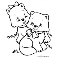 Cute cat coloring pages
