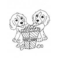 Cute dog coloring pages
