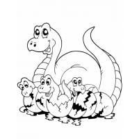 Baby dinosaur coloring pages