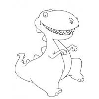 Baby dinosaur coloring pages
