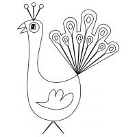 Peacock feathers coloring pages