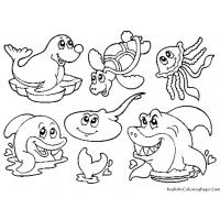 Ocean life coloring pages