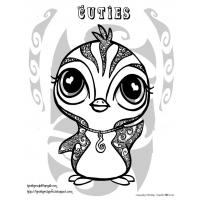 Cute penguin coloring pages