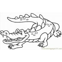 Crocodile coloring pages