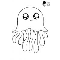 Jellyfish coloring pages