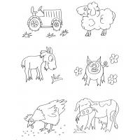 Farm animal coloring pages