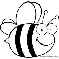 Bee coloring pages
