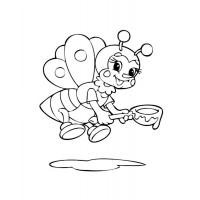 Bee coloring pages