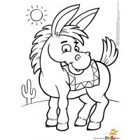 Donkey coloring pages
