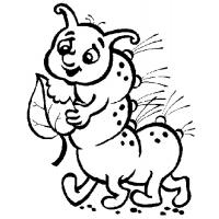 Caterpillar coloring pages