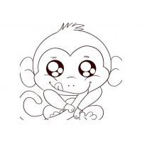 Monkeys coloring pages