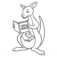 Kangaroo coloring pages