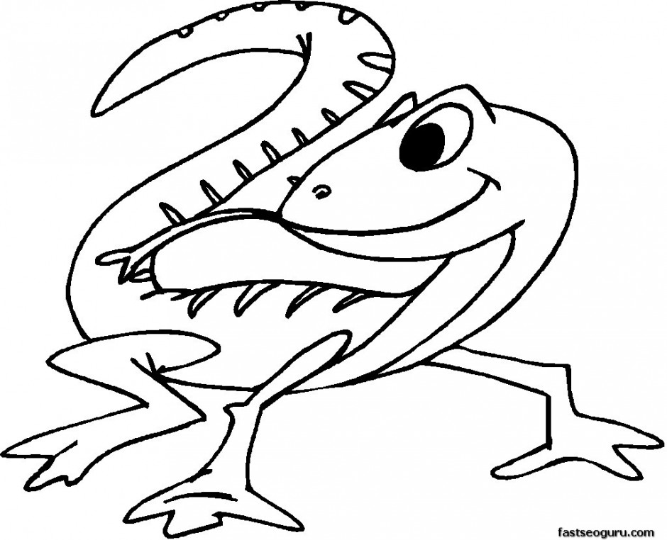 Download Monitor lizard coloring pages download and print for free