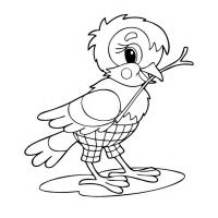 Sparrow coloring pages