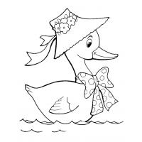 Goose coloring pages