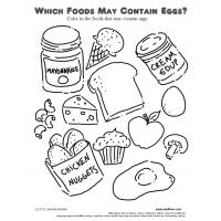 Nutrition coloring pages