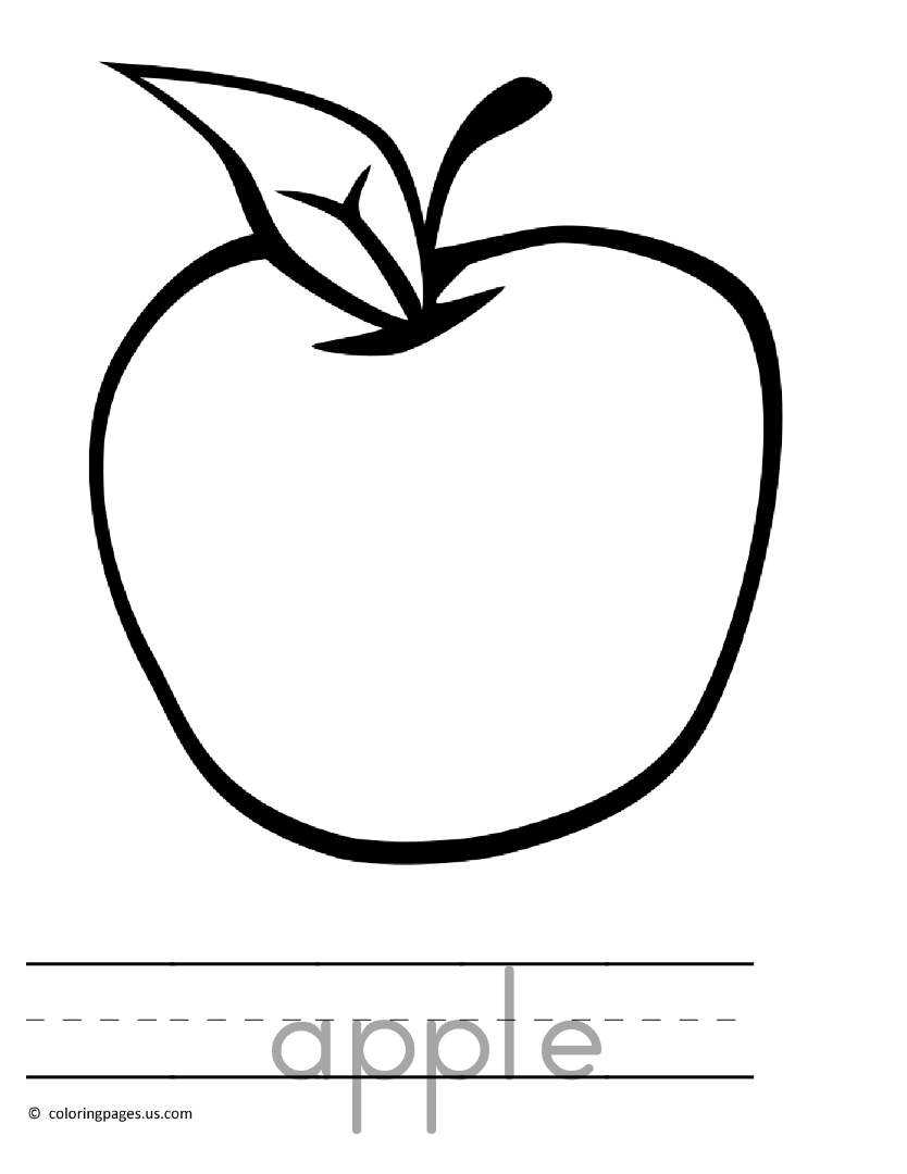 Download Apple coloring pages to download and print for free