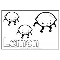 Lemon coloring pages