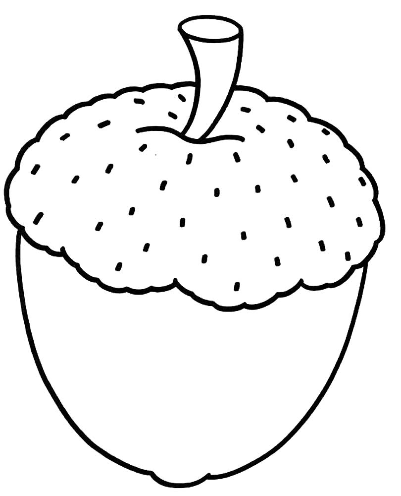 Acorn coloring pages.