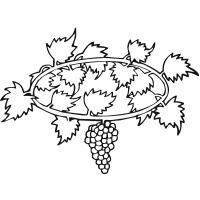 Grapes coloring pages