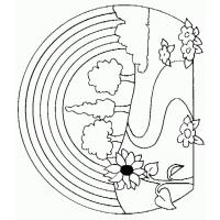 Nature coloring pages