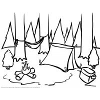 Forest coloring pages