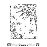 Sun and moon coloring pages