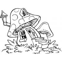 Mushroom coloring pages