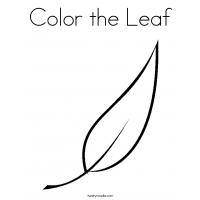 Flower leaves coloring pages