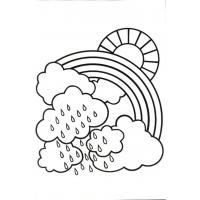 Rain coloring pages