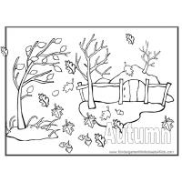 Autumn coloring pages