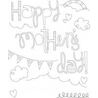 Happy mothers day coloring pages